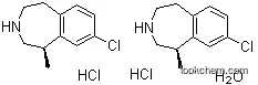 Molecular Structure of 856681-05-5 ((1R)-8-Chloro-2,3,4,5-tetrahydro-1-methyl-1H-3-benzazepine hydrochloride hemihydrate)